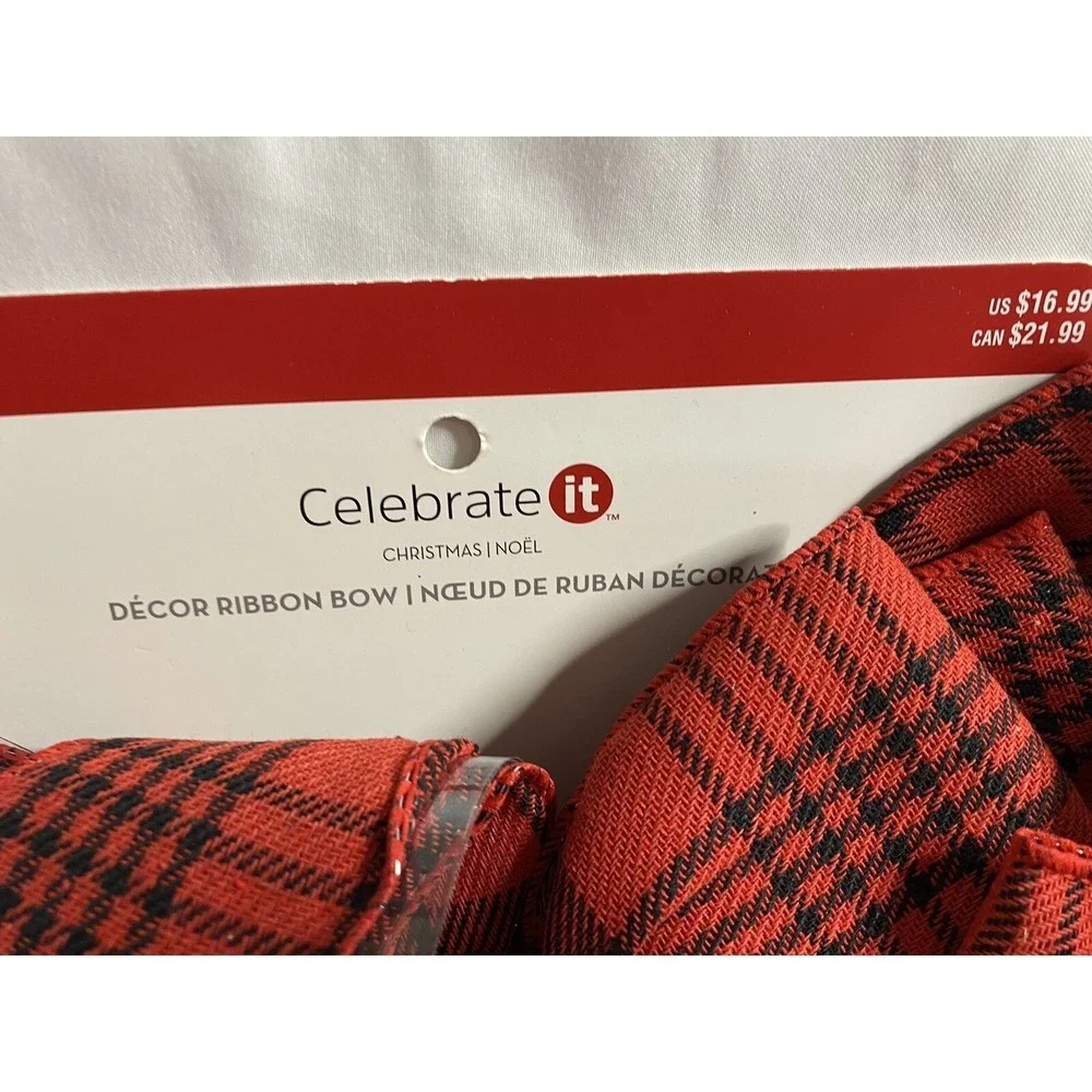 Christmas Plaid Wired Ribbon Bows 11